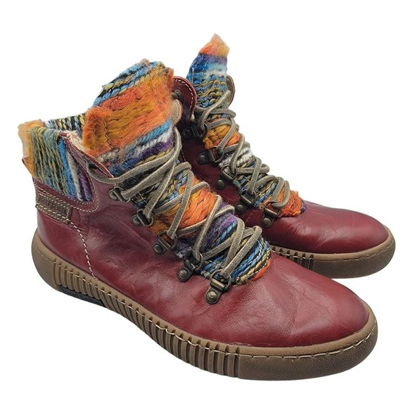 Josef Seibel Maren Womens 6-6.5 Bootie Leather Ankle Boot Brown Warm Comfort - Picture 1 of 13